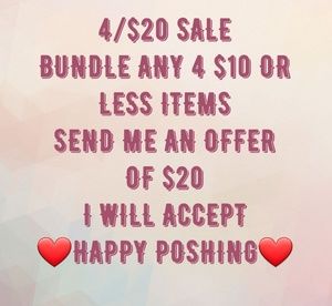 ❤❤❤4/$20 SALE❤❤❤